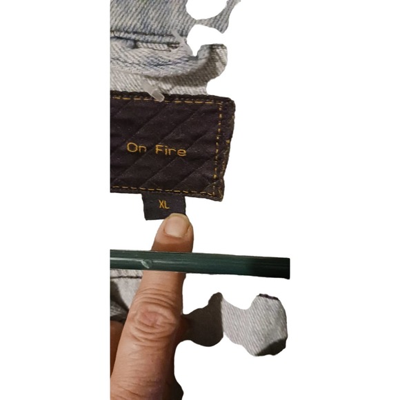 On Fire Denim Jacket sz.‎ XL - Picture 12 of 12